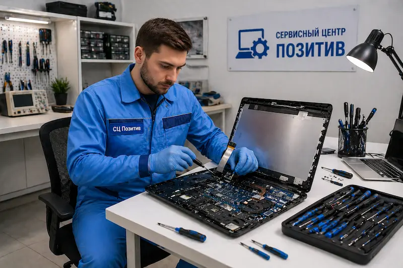 Замена шлейфа матрицы ноутбука в Алабино