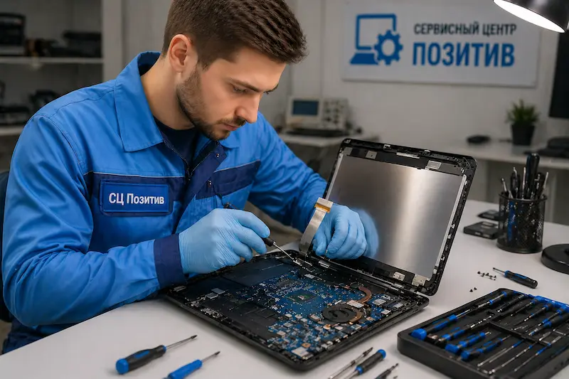 Ремонт шлейфа матрицы ноутбука в Алабино