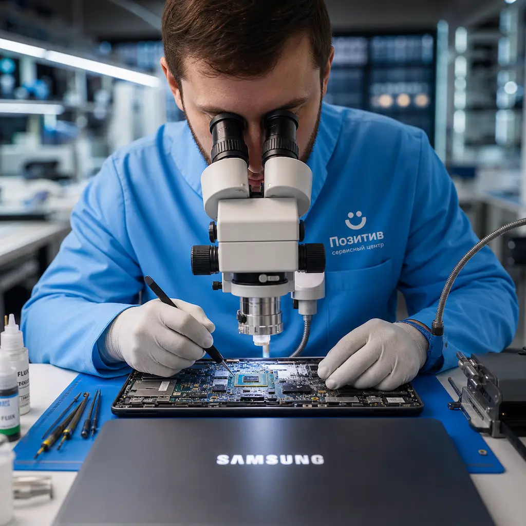 Замена видеокарты ноутбука Samsung в Алабино
