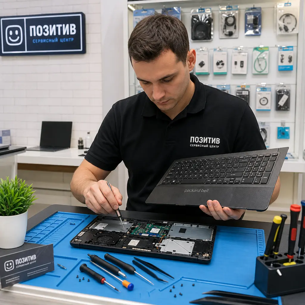 заменить клавиатуру на ноутбуке Packard Bell в Алабино