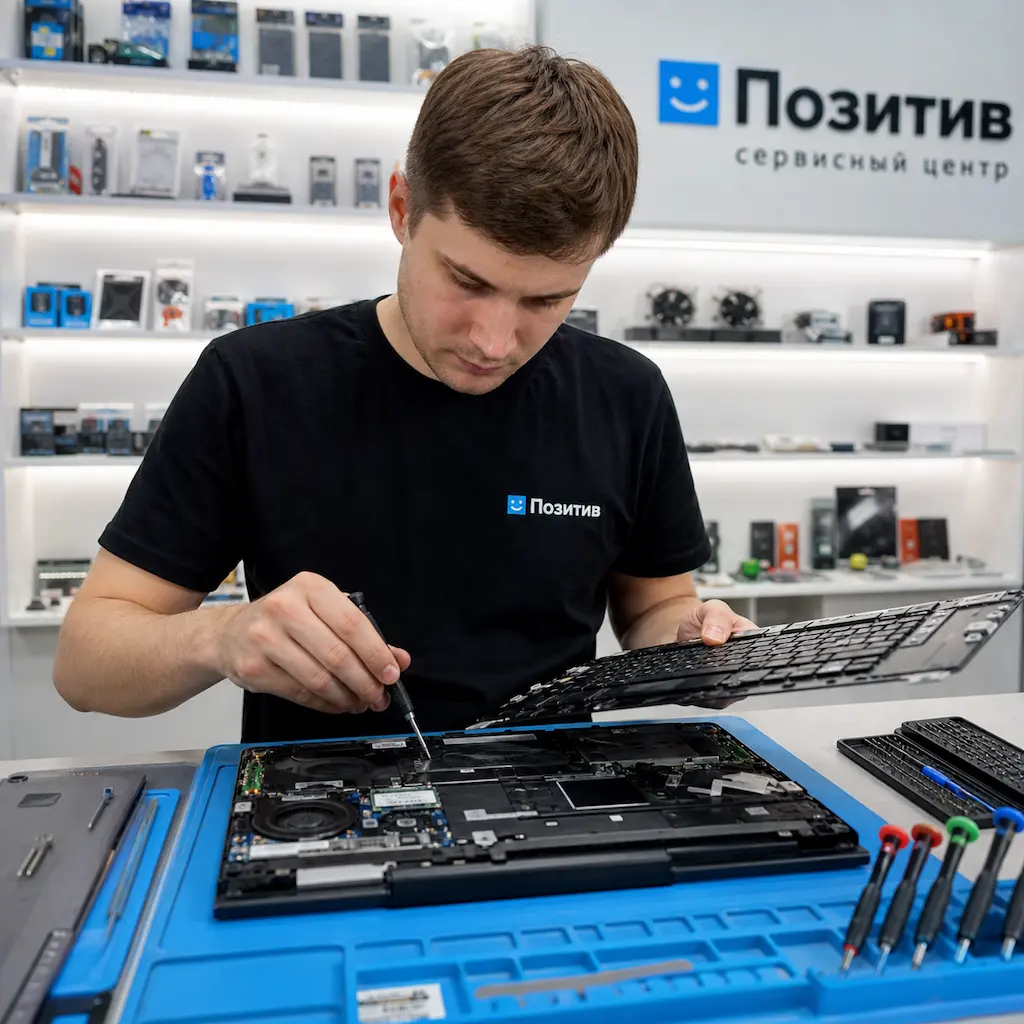 заменить клавиатуру на ноутбуке Samsung в Алабино