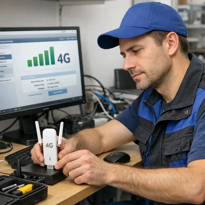 Настройка LTE модема в Алабино