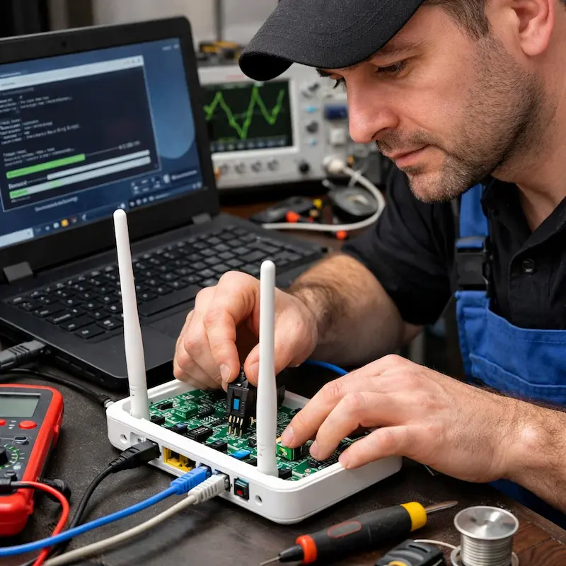 Перепрошивка WiFi роутера в Алабино