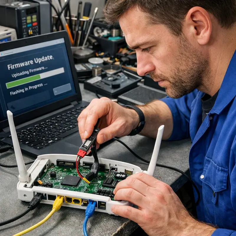 Обновление прошивки роутера в Алабино