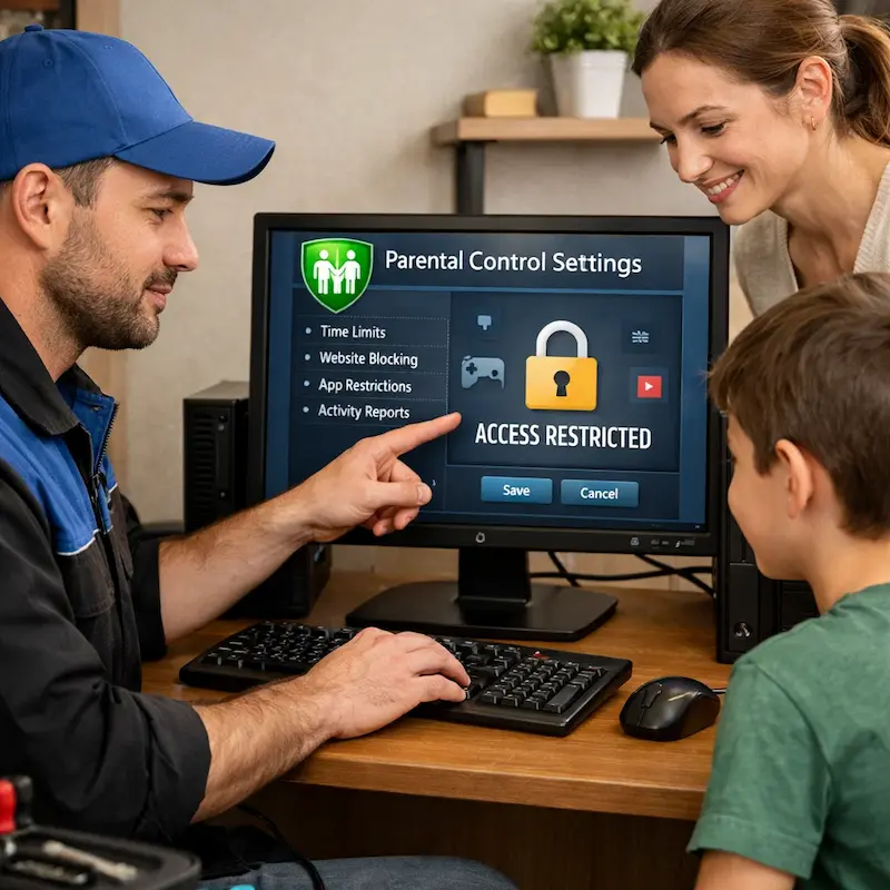 Родительский контроль на компьютере и ноутбуке в Алабино