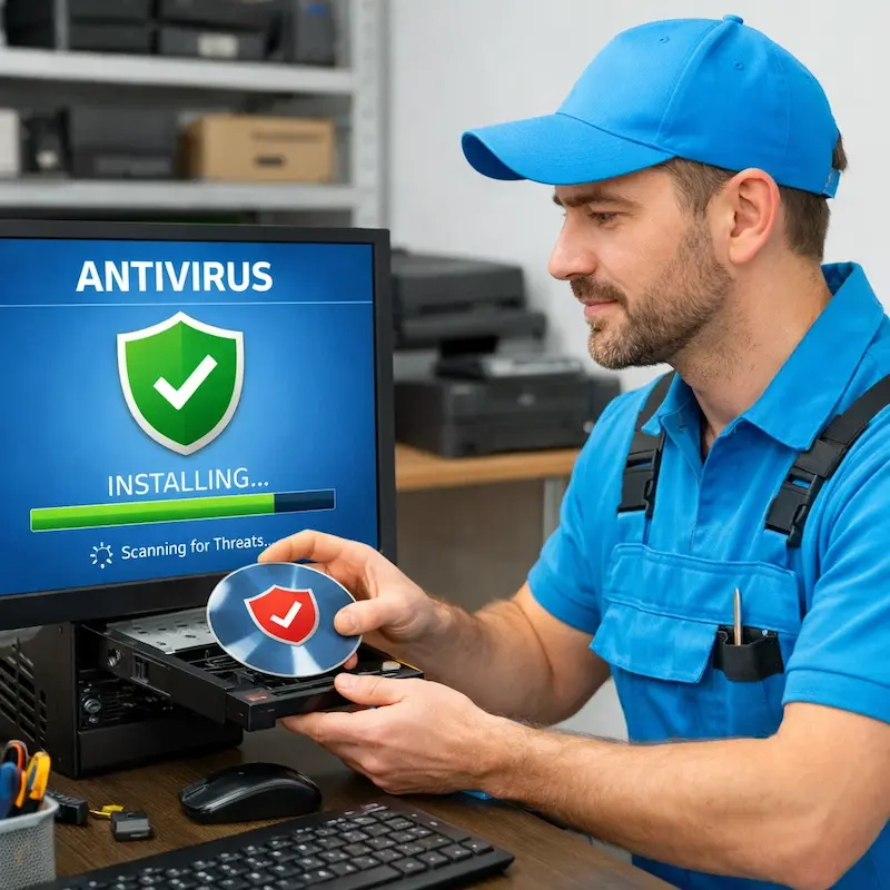 Установка антивируса в Алабино на дому