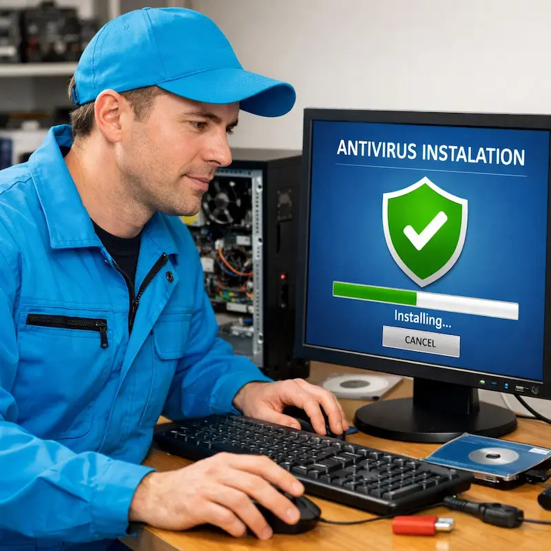 Установка антивируса на ноутбук в Алабино