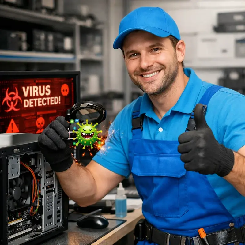 Удаление вирусов с компьютера в Алабино